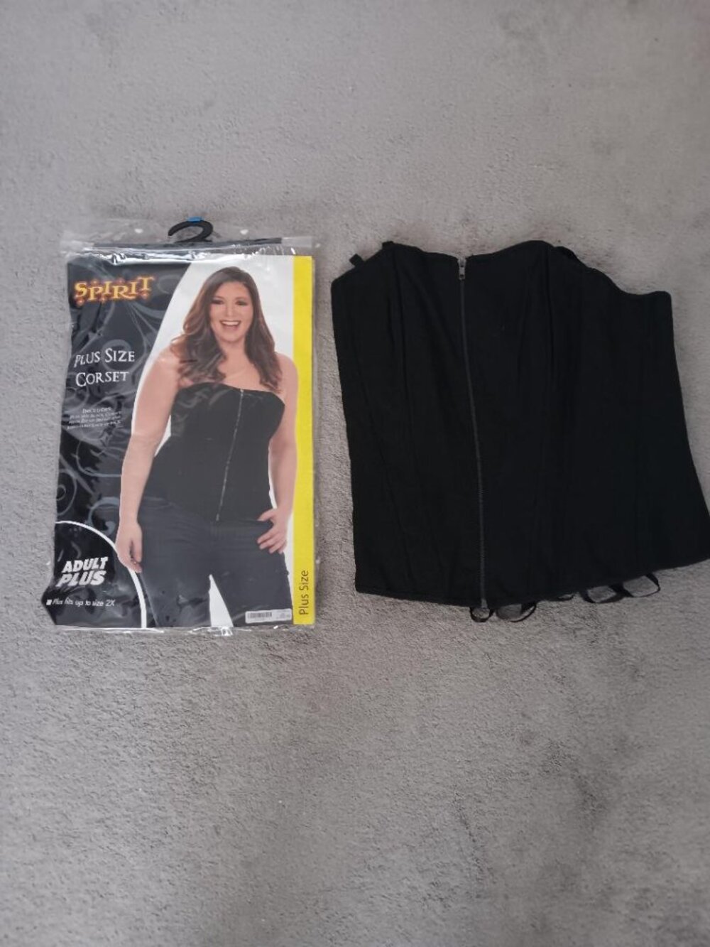 Adult Plus Size Black Corset Fits Up To A Size 2X
